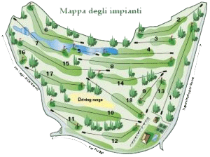 Mappa degli impianti Golf Club Fiuggi