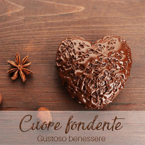 Pacchetto benessere con massaggio al cioccolato Cuore fondente